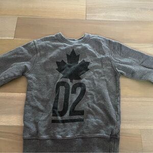 D squared grey kids crew neck